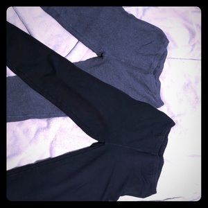 2 pairs of thick 100% cotton leggings. XL